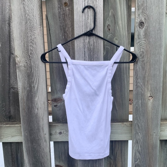 Free People low back white square neck tank - Picture 2 of 5